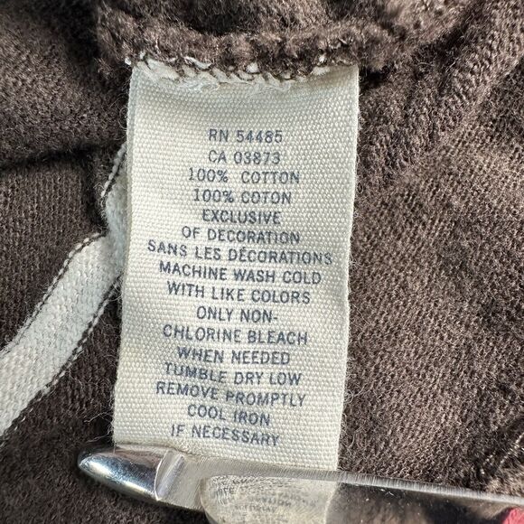 American Eagle Mens Size Large Brown White Stripe Long Sleeve Button Polo Shirt - Picture 6 of 6